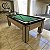 Mesa de Bilhar Fascinação Cor Carvalho Montreal Tecido Verde Bordas Pretas 2,20 x 1,20 - Imagem 3