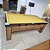 Mesa de Bilhar Fascinação Cor Malaga Tecido Amarelo 2,20 x 1,20 - Imagem 2