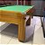 Mesa de Bilhar Gaveta Madeira Maciça Cor Imbuia Tecido Verde 2,40 x 1,40 (Produto Usado) - Imagem 5