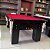 Mesa de Bilhar de Redinha Cor Preta Tecido Vermelho 2,20 x 1,20 (Produto Usado) - Imagem 1