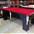 Mesa de Bilhar de Redinha Cor Preta Tecido Vermelho 2,20 x 1,20 (Produto Usado) - Imagem 3