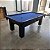 Mesa de Bilhar Diver Madeira Maciça Cor Preta Tecido Azul 2,20 x 1,20 - Imagem 4