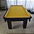 Mesa de Bilhar Diver Madeira Maciça Cor Preta Tecido Amarelo 2,20 x 1,20 - Imagem 3