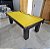 Mesa de Bilhar Diver Madeira Maciça Cor Preta Tecido Amarelo 2,20 x 1,20 - Imagem 4