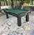 Mesa de Bilhar Diver Madeira Maciça Cor Preta Tecido Verde 2,20 x 1,20 - Imagem 1