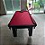 Mesa de Bilhar Diver Madeira Maciça Cor Preta Tecido Vermelho 2,20 x 1,20 - Imagem 2