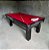 Mesa de Bilhar Diver Madeira Maciça Cor Preta Tecido Vermelho 2,20 x 1,20 - Imagem 4