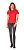 Camisa Polo Feminina Vermelha - Imagem 2