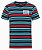 Camiseta Unissex Azul Escuro/Vermelho. - Imagem 1