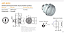 Cilindro Fechadura Universal para Móveis de Aço  com Lingueta ART 4910 Cromado Papaiz - Imagem 2