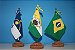 Bandeirinhas do Brasil, Pernambuco e Timbaúba em crochê - Imagem 2