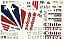 Decalque 727-200 Itapemirim, L-1011 Chile-Inter e MD-11 Asia Swissair 1/200 - FCM 200-07 - Imagem 1