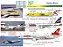 Decalque 727-200 Itapemirim, L-1011 Chile-Inter e MD-11 Asia Swissair 1/200 - FCM 200-07 - Imagem 2