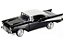 Miniatura Chevy Bel Air 1957 - preto - 1/24 - Motormax 73228 - Imagem 1