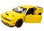 Miniatura Dodge Challenger SRT Hellcat Widebody 2018 - amarelo - 1/24 - Motormax 79350 - Imagem 2
