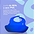Babador De Bebê Silicone com Bolso Impermeável Avental - Azul - Imagem 4