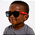 Óculos de Sol Infantil Bamboo Kids Menino Menina Colorido Clássico Proteção UVA UVB Estojo e Lenço Limpeza - Imagem 13