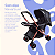 Carrinho de Bebê Premium Luxo Passeio Menina Menino Dobrável Reclinável Bamboo Baby Preto - Imagem 4