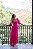 Vestido busto franzido e manga pink - Imagem 8