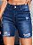 Short Jeans Lavagem  Botão Simples ocasional. - Imagem 4
