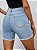 Short Jeans Lavagem  Botão Simples ocasional. - Imagem 6
