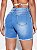 Short Jeans Lavagem  Botão Simples ocasional. - Imagem 9