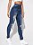 Calça Jeans  Cintura Alta Botão Bolso Raw Hem Rasgado Zíper Simples - Imagem 4