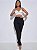 Calça Jeans Botão Raw Hem Zíper Simples - Imagem 1