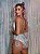 Body Maiô Lantejoula Bainha de Franja Fato - Imagem 3