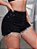 Short Jeans  Denim Strass Acabamento de Franja - Imagem 3