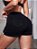 Short Jeans  Denim Strass Acabamento de Franja - Imagem 4