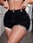 Short Jeans  Denim Strass Acabamento de Franja - Imagem 1