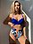 Conjunto de Biquíni  com Quimono Plantas Boho 3 Pças - Copo Push-Up Mostre Suas Curvas - Imagem 5