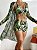 Conjunto de  Biquíni Cordão Tubo Tropical Boho 3 Peças - Imagem 1
