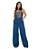 Calça Jeans Feminina Wide Leg Com Elástico Na Cintura. - Imagem 3