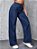 Calça Jeans Perna Reta Costura Superior Cintura Alta - Imagem 5