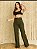 Jeans Calça Wide Leg Premium Verde Militar  Cintura Alta Levanta Bumbum - Imagem 3