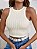 Top Cropped Frenchy Regatas Sólido Malha de Cabo - Imagem 9