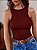 Top Cropped Frenchy Regatas Sólido Malha de Cabo - Imagem 8