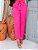 Calça Linho Alfaiataria Feminina Botão Skinny Social Ocasional Casual Cinto Fake - Imagem 4