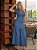 Vestido Jeans Longo manga curta - Imagem 3
