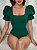 Camiseta body gola quadrada manga bufante - Imagem 7