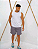 Short bermuda de elastano esportivo casual com elastico - Imagem 4