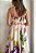 Vestido Cami estampa Tropical bainha com Babado - Imagem 12