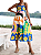 Vestido Cami estampa Tropical bainha com Babado - Imagem 15