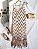 Vestido Cami impressão chevron bainha de franja Lantejoula - Imagem 14