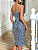 Vestido Cami Split Thigh coxa dividida Lantejoula - Imagem 7