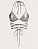Top Cropped Cruzado amarrado sem costas Halter - Imagem 2