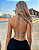 Top Cropped Cruzado amarrado sem costas Halter - Imagem 3