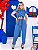 Conjunto Jeans Calça e Cropped com Babado - Imagem 1